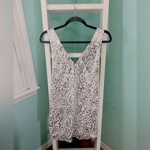 Silver/White Sequin Forever 21 Dress